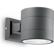 061467 SNIF AP1 ROUND OUTDOOR WALL LIGHT - ANTHRACITE
